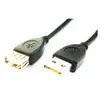 Rallonge de câble USB - GEMBIRD CCP-USB2-AMAF-10 NOIR - 3m - USB 2.0 - M/FM