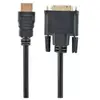 Gembird 5m, HDMI/DVI, M/M DVI-D Noir