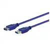 Câble Gembird USB-A vers USB-A femelle - 3 m - Bleu