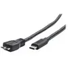 Gembird CCP-USB3-MBMCM-1M - Câble USB - Micro-USB de type B (M) pour 24 pin USB-C (M) - USB 3.1 Gen 2 - 1.5 A - 1 m - moulé - noir