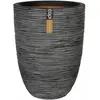 capi pot a fleurs nature rib élégant bas 46 x 58 cm anthracite kofz783
