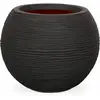Capi Pot à fleurs Nature Rib rond 40 x 32 cm noir KBLR270 424217