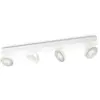 Philips 53174/31/16 myLiving Blanc Clockwork 4 ampoules spot LED 4W