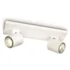 Philips myLiving Runner spot pour plafond GU10 à 2 lampes blanc