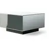 Table carrée en miroir gris 60 x 60 cm Block - HKliving