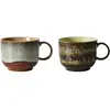 HK LIVING - Tasse à thé 70s ceramics - Multicolore - Grès émaillé