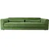 Canapé en velours royal velvet vert 274 cm Club Couch - Hkliving