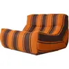 Fauteuil de jardin lazy en tissu imprimé Retro - HKliving
