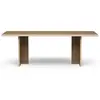 Table à manger rectangulaire en bois brune 220x90cm - HKliving