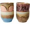 HKliving - Tasses à café en grès - Set de 4 Multicolore taille unique