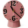 Horloge rétro en céramique rose 16,2cm - HKLIVING