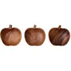 HKliving - Assiette Pomme en acacia Naturel M