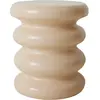 Table d'appoint en terre cuite crème 36x36x35cm Allure - HKliving