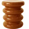 Table d'appoint en terre cuite caramel 36x36x35cm Allure - HKliving