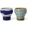 HKliving - Mugs Lungo - Set de 2 Indigo taille unique