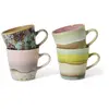 HK LIVING - Tasse à café 70s ceramics - Multicolore - Grès émaillé