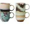 HK LIVING - Tasse à café 70s ceramics - Multicolore - Grès émaillé