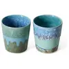 HKliving HK LIVING - Tasse à café 70s ceramics - Bleu - Grès émaillé
