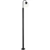 Lanterne moderne noire avec verre transparent 200 cm IP44 - Sfera