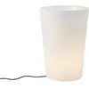 QAZQA Lampadaire extérieur intelligent jardinière blanc IP65 LED Wifi A60