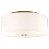 QAZQA Plafonnier Country blanc 30 cm - Tambour