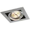 QAZQA Spot à encastrer carré en aluminium réglable à 1 lumière - Oneon 111-1
