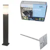 Qazqa - malios - Lampe sur pied extérieur - 1 lumière - l 80 mm - Gris...