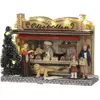 Luville Village de noël miniature stand de beignets H12