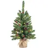 Black Box Arbre de Noël artificiel Creston - 41x41x60 cm - PVC - Vert