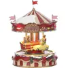 Luville Village de noël miniature petit manège H17,5