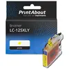 PrintAbout Cartouche compatible Brother LC-125XLY - Jaune - Grande capacité