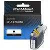 PrintAbout Cartouche compatible Brother LC-127XLBK - Noir - Grande capacité