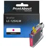 PrintAbout Cartouche compatible Brother LC-125XLM - Magenta - Grande capacité