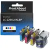 PrintAbout huismerk Inktcartridge LC-229XLVALBP 4-kleuren Multipack Ex...