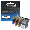 PrintAbout huismerk Inktcartridge LC-129XLVALBP 4-kleuren Multipack Ho...