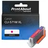PrintAbout Cartouche compatible Canon CLI-571M XL - Magenta - Grande capacité