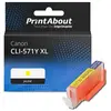 PrintAbout Cartouche compatible Canon CLI-571Y XL - Jaune - Grande capacité