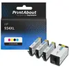 PrintAbout Cartouche compatible HP 934/935XL (X4E14AE) - 4 couleurs - Grande capacité - Multipack
