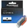 PrintAbout Cartouche compatible Canon CLI-571BK XL - Noir - Grande capacité