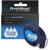 PrintAbout Ruban compatible Dymo 91201 (S0721610) - (12 mm) - Noir sur blanc