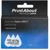 PrintAbout Ruban compatible Dymo 40917 (S0720720) - (9 mm) - Noir sur rouge
