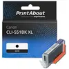 PrintAbout Cartouche compatible Canon CLI-551BK XL - Noir - Grande capacité