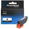 PrintAbout Cartouche compatible Epson 26XL (C13T26314012) - Noir photo - Grande capacité