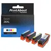 PrintAbout huismerk Inktcartridge 26XL (C13T26364012) 4-kleuren Multip...
