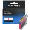 PrintAbout Cartouche compatible Brother LC-123M - Magenta