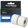 PrintAbout Étiquette compatible Dymo 99012 (S0722400) - (36 mm x 89 mm) 2 rouleaux - Noir sur blanc