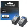 PrintAbout Cartouche compatible Canon PG-50 / CL-51 - Noir + 3 couleurs - Multipack