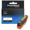 PrintAbout Cartouche compatible Epson 33XL (C13T33644012) - Jaune - Grande capacité