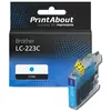 PrintAbout Cartouche compatible Brother LC-223C - Cyan