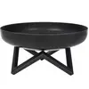 vidaXL RedFire Peio Métal Brasero 60 cm 81016, Noir, 60 x 60 x 32 cm